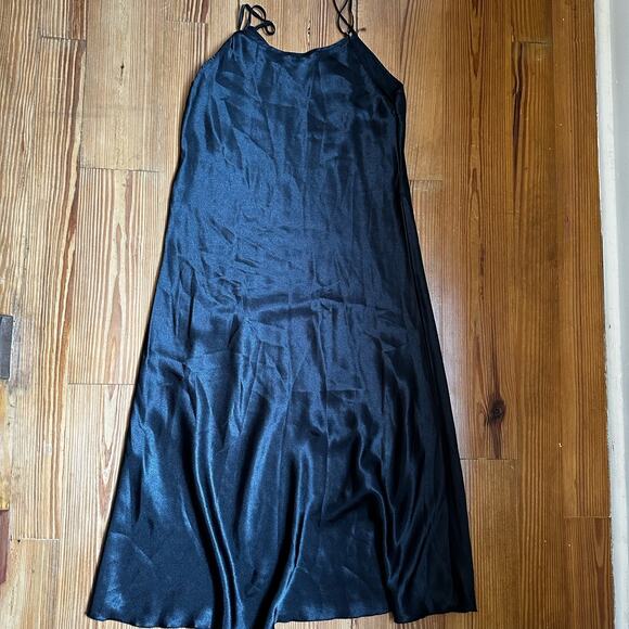 Shein black midi slip dress SIZE S - Picture 4 of 4